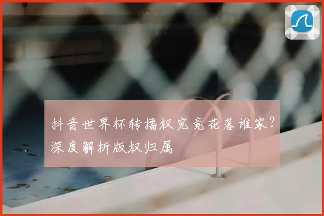 抖音世界杯转播权究竟花落谁家?深度解析版权归属